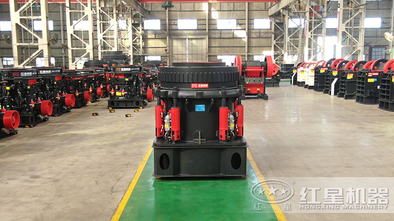300型圓錐破碎機型號及參數(shù)，一小時能生產(chǎn)多少噸石子？
